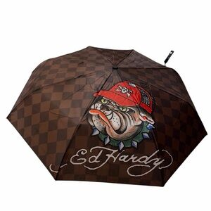Ed Hardy Umbrella with Bulldog Design